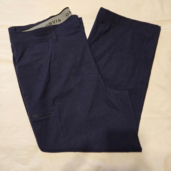Orvis Trek Navy Blue Performance Pants 38x29 Lightweight Stretch Casual Wear‎ - Picture 2 of 7
